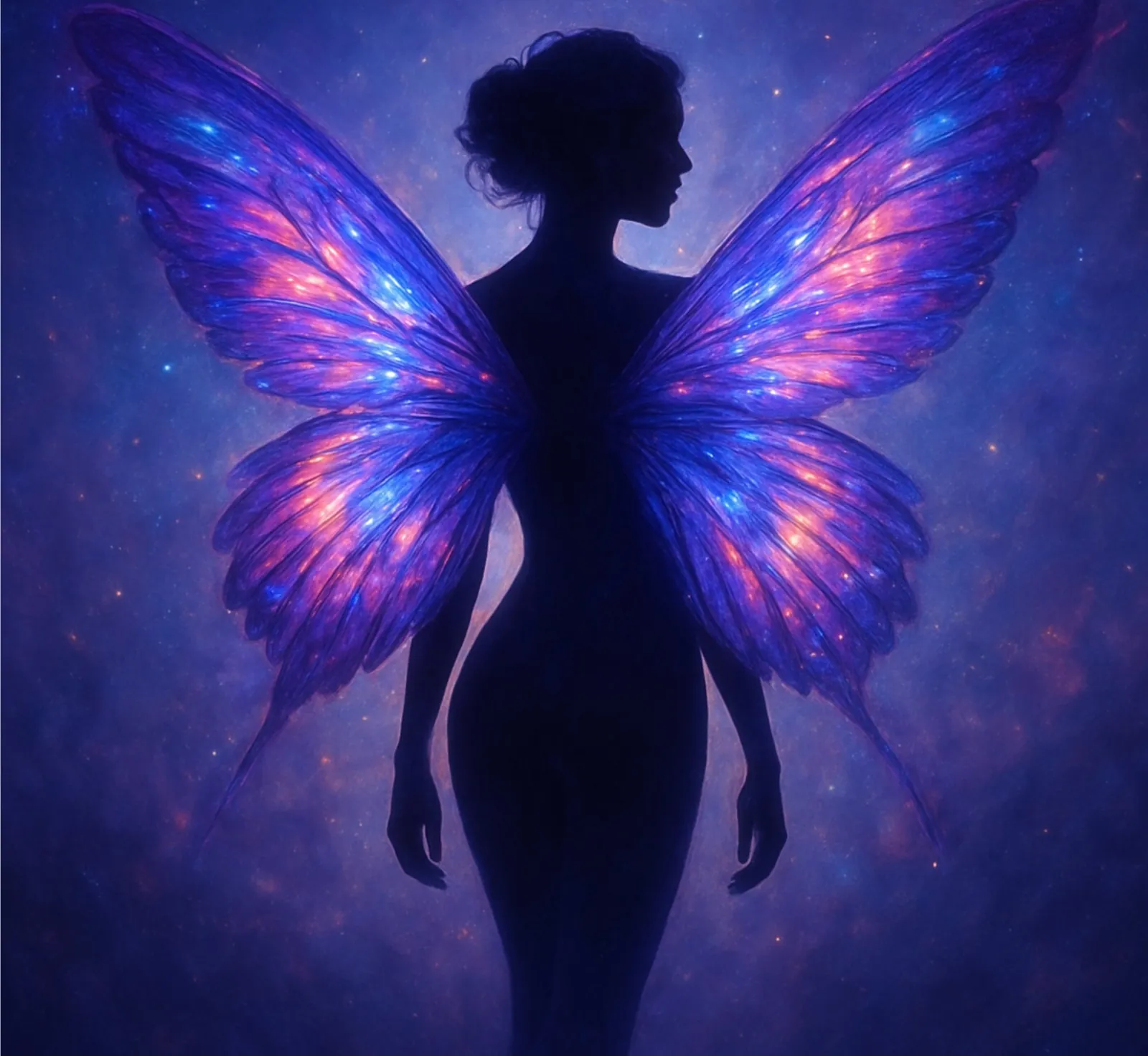 Butterfly Babes Melbourne escort agency — feminine silhouette with butterfly wings